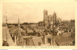 CPA Bourges-Panorama Vers La Cathédrale-Timbre       L1608 - Bourges