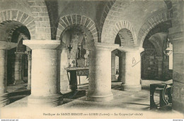 CPA Basilique De Saint Benoit Sur Loire-La Crypte-Timbre       L1596 - Andere & Zonder Classificatie