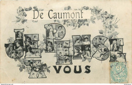 CPA De Caumont Je Pense à Vous-Timbre   L1041 - Other & Unclassified