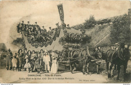CPA Charleval-Fête St-Fiacre-Cortège Fleuri   L1041 - Other & Unclassified
