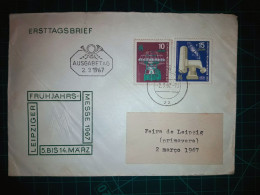 ALLEMAGNE (DDR); Enveloppe FDC Commémorant La "Messe Printanière De  Leipziger Du 6 Au 15 Mars" Avec Cachet Spécial Et V - Gebraucht