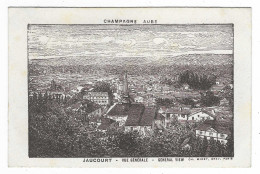 CPA JAUCOURT, VUE GENERALE, GENERAL VIEW, D'APRES UNE ILLUSTRATION, AUBE 10 - Autres & Non Classés