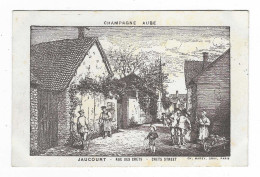 CPA JAUCOURT, RUE DES CRETS, CRETS STREET D'APRES UNE ILLUSTRATION, AUBE 10 - Autres & Non Classés