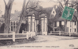 Saint Pierre Du Vauvray (27 Eure) Château D'Herqueville - édit. ELD N° 265 Circulée 1913 - Other & Unclassified