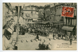 Ribérac Fête Du 19 Septembre 1909 Arrivée Du Cortège - Riberac