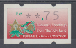 Israel Klüssendorf ATM Weihnachten 1992 Ohne Aut.-Nr. ,  Mi.-Nr. 4 - Autres & Non Classés