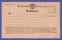 Bayern Ganzsache Postkarte Mi.-Nr. P2 I Postfrisch ** - Ganzsachen