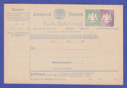 Bayern Ganzsache Postanweisung Mi.-Nr. A10 Postfrisch ** - Ganzsachen