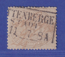 Dt. Reich 1872 Innendienstmarke Mi.-Nr. 12 Mit Federzug-Entw. Und O WITTENBERGE - Gebruikt