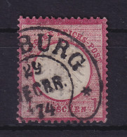 Dt. Reich 1872 Gr. Brustschild 1 Groschen Mi.-Nr. 19 Mit Hufeisen-O (HAM)BURG - Gebruikt