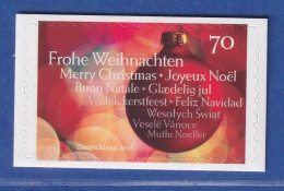 Bund 2016 Frohe Weihnachten Weihnachtskugel 70Cent SELBSTKLEBEND Mi-Nr 3270 ** - Andere & Zonder Classificatie