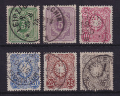 Dt. Reich 1875 PFENNIGE Mi.-Nr. 31-36 Satz Kpl. Gestempelt - Used Stamps