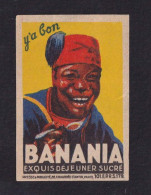 Ancienne  étiquette  Allumettes France   Banania Années 30 - Matchbox Labels