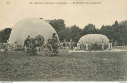 CPA Militaria-Les Aérostiers Militaires En Campagne-Préparatifs D'un Gonflement   L1361 - Otros & Sin Clasificación