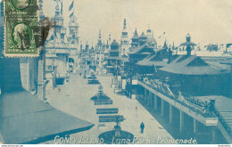 CPA Coney Island-Luna Park-Promenade-Timbre          L1081 - Autres & Non Classés