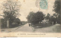 CPA Marlotte-Route De Fontainebleau Et Le Chemin Vert-356-Timbre       L2447 - Other & Unclassified