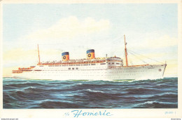 CPA Paquebot-Home Lines-Homeric       L2448 - Steamers