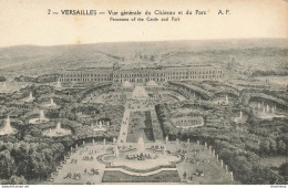 CPA Versailles-Vue Générale Du Château Et Du Parc-2      L2451 - Versailles (Schloß)