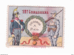 Vignette Militaire Delandre - 12ème Cuirassiers - Militärmarken
