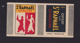 Ancienne  Petite étiquette  Allumettes France  Belgique St Raphaël  Années 30   Deux - Zündholzschachteletiketten