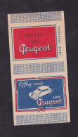 Ancienne  Petite étiquette  Allumettes France  Belgique Peugeot Années 30 - Boites D'allumettes - Etiquettes