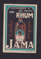 Ancienne   étiquette  Allumettes France   Rhum Jama Femme Années 30 - Cajas De Cerillas - Etiquetas