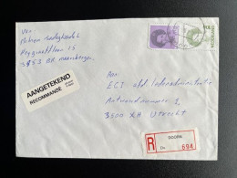 NETHERLANDS 1994 REGISTERED LETTER DOORN TO UTRECHT 30-05-1994 NEDERLAND AANGETEKEND - Cartas & Documentos