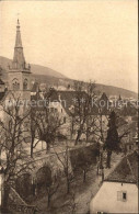 11665087 Neuchatel NE Terrasse De La Collegiale Et Chateau Vue De La Tour Des Pr - Autres & Non Classés