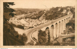 CPA Dinan-Le Viaduc Et Vue Générale Sur La Coulée De La Rance-2328-Timbre    L1623 - Dinan