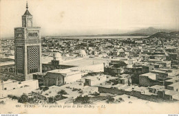 CPA Tunis-Vue Générale Prise De Dar El Bey       L1638 - Tunisie