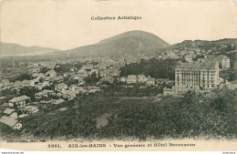 CPA Aix Les Bains-Vue Générale Et Hôtel Bernescon-Timbre     L1355 - Aix Les Bains