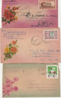 VIETNAM - Lot De 5 Lettres Illustrées - L2 - Viêt-Nam