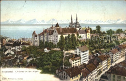 11665050 Neuchatel NE Chateau Et Les Alpes Neuchatel - Autres & Non Classés