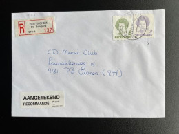 NETHERLANDS 1996 REGISTERED LETTER DOETINCHEM DE BONGERD TO VIANEN 25-04-1996 NEDERLAND AANGETEKEND - Storia Postale