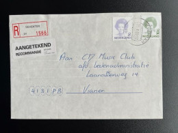 NETHERLANDS 1995 REGISTERED LETTER DEVENTER TO VIANEN 29-10-1995 NEDERLAND AANGETEKEND - Cartas & Documentos