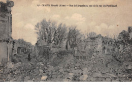 CHAUNY Dévastée - Rue De L'Arquebuse, Vue De La Rue De Pont Royal - Très Bon état - Chauny