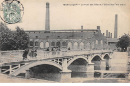 MONTLUCON - Le Pont Des Isles Et L'Usine Des Fers Creux - Très Bon état - Montlucon