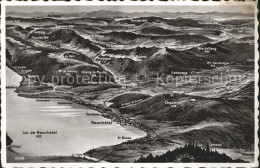 11664974 Neuchatel NE Lacs De Neuchatel Panoramakarte Neuchatel - Autres & Non Classés