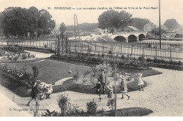 SOISSONS - Les Nouveaux Jardins De L'Hôtel De Ville Et Le Pont Neuf - Très Bon état - Soissons