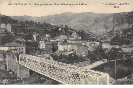 MONISTROL D'ALLIER - Vue Générale Et Pont Métallique Sur L'Allier - Très Bon état - Andere & Zonder Classificatie