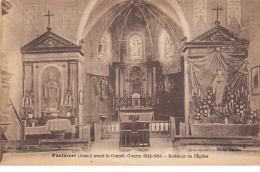 PONTAVERT Avant La Grande Guerre 1914 1918 - Intérieur De L'Eglise - Très Bon état - Andere & Zonder Classificatie