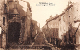 JOYEUSE - Rue Et Vestige Des Remparts - Très Bon état - Joyeuse