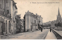 TULLE - Quai De Lyon Et Rue Fontaine Saint Martin - Très Bon état - Tulle