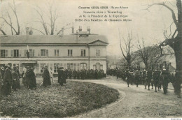 CPA Guerre 1914-1916-Première Visite à Wesserling De M.le Président De La République-Défilé    L1732 - Autres & Non Classés