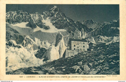 CPA Chamonix-Glacier D'Argentière-Cabane De Lognan-1937-Timbre     L1753 - Chamonix-Mont-Blanc