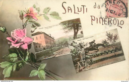 CPA Saluti Da Pinerolo-Timbre-RARE    L2022 - Altri & Non Classificati