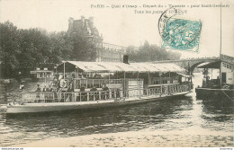 CPA Paris-Quay D'Orsay-Départ Du Touriste Pour Saint Germain-Timbre    L2023 - Autres & Non Classés