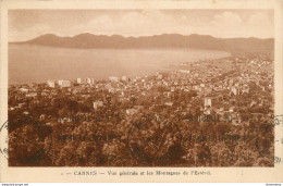 CPA Cannes-Vue Générale Et Les Montagnes De L'Estérel-1-Timbre    L2366 - Cannes