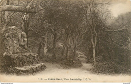 CPA Stone Seat,The Landslip,Isle Of Wight-114-RARE     L2376 - Andere & Zonder Classificatie