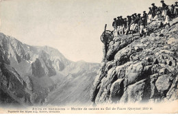 Alpins En Manoeuvres - Montée De Canons Au Col De Fours (Queyras) - Très Bon état - Altri & Non Classificati